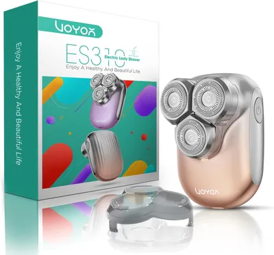 Imagen del producto de Depiladora eléctrica para mujeres, con tecnología 3D, resistente al agua, para rostro, piernas, brazos y zonas íntimas. Mini, portátil, con carga mediante USB-C, recargable y diseñada para ser indolora. Modelo ES310