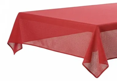 Immagine prodotto di Tovaglia da giardino 110 x 140 cm per giardino, terrazza e balcone - rettangolare, impermeabile e facile da pulire, rossa
