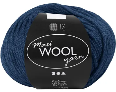 Produktbild von Wolle, L 125 M, Blau, 100 g/ 1 Knäuel [HOB-447410]