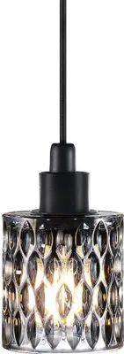 A close-up studio shot of a pendant light.