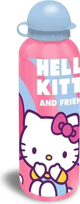 Immagine prodotto di Borraccia per bambini Hello Kitty 500 ml - Borraccia in alluminio per sport e tempo libero, scuola - Rosa