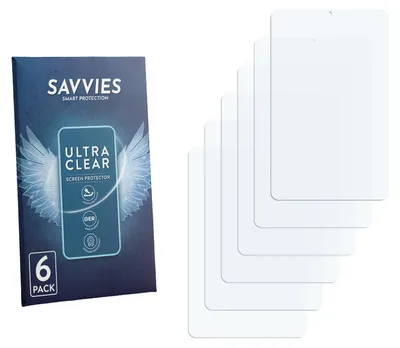 Produktbild von 6x Für Headwolf FPad 6 Schutzfolie Savvies Displayschutz Display Schutz Folie Klar Transparent