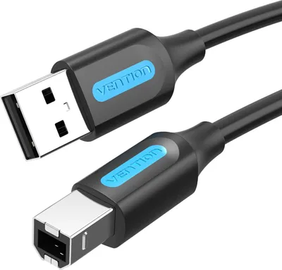 Obrázok produktu pre Vention COQBF, 1 m, USB A, USB B, USB 2.0, 0,48 Gbit/s, ierna