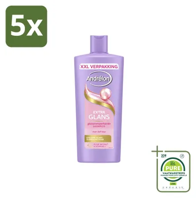 Obrázok produktu pre 5 ks šampónu Andrélon Extra Glans – 685 ml – veľké balenie – 5 kusov