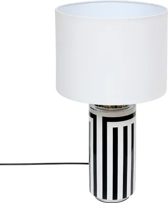 Produktbild von Eazy Living Tischlampe Eloria Weiß - Schwarz