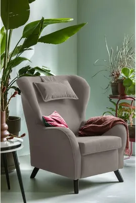 Produktbild von MIUFORM Miuf Velours - Sessel - 92x92cm - Dunkelbeige - Loungesessel Polstersessel