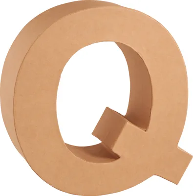 Produktbild von Knorr Prandell Papp-Buchstabe 3D „Q“,