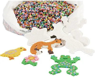 Produktbild von Creativ Company Nabbi Biobeads Klassenzimmer-Set, Größe 5 x 5 mm, mittel, Standardfarben, 1 Set