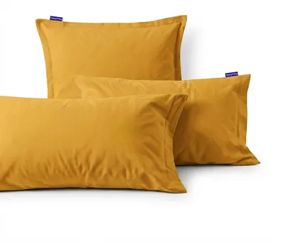 Image de Basic Housse de coussin moutarde 80x80 cm 100% coton Fabriqué en Europe