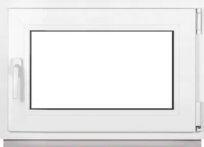 Immagine prodotto di Finestra Framex per cantina Finestra in PVC Bianco Larghezza x altezza 85 x 55 cm (850 x 550 mm) doppia (32 mm) rotazione/inclinazione DIN destra - Premium - Tutte le misure