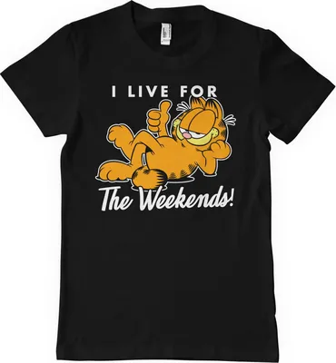 Immagine prodotto di Garfield - Maglietta Live For The Weekend - XX-Large - Nero