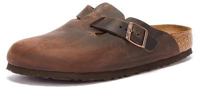 Produktbild von Birkenstock Classic Boston Leder 860131, Clogs, Braun (Habana 5326), 36 EU (3.5