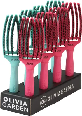 Produktbild von Garden Fingerbrush Combo Medium 8er Display Mint/Hot pink