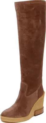 Produktbild von F7138 stivale donna dunkel beige TOD'S scarpe Wildlederschuh Stiefel Frau
