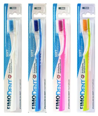 Zdjęcie produktu dla Szczoteczka do zębów Fimodent Soft z systemem ochrony dziąseł i zębów – wyposażona w