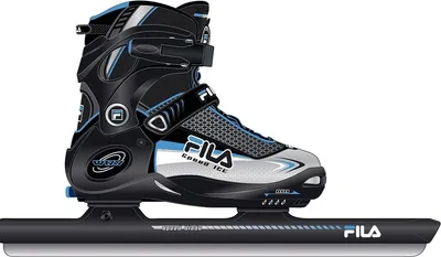 A single ice skate is shown against a white background.