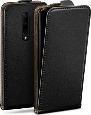 Produktbild von moex® Flip Case kompatibel mit OnePlus 8 - Hülle mit 360 Grad Schutz, Schwarz