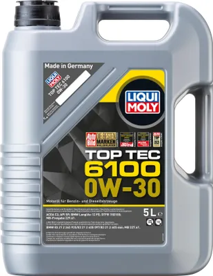 Produktbild von LIQUI MOLY Top Tec 6100 für 0W-30 5 Liter Motoröl Motorenöl Longlife-12 FE 227.61 229.61 Öl