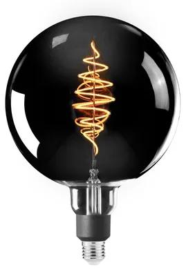 Produktbild von SYLVANIA Glühbirne E27 Vintage | Retro LED dimmba | Warmweiß 2000K mit Fillament | Kugel Form mit schwarzer Optik | Leuchtmittel mit App, Alexa, Siri steuerbar
