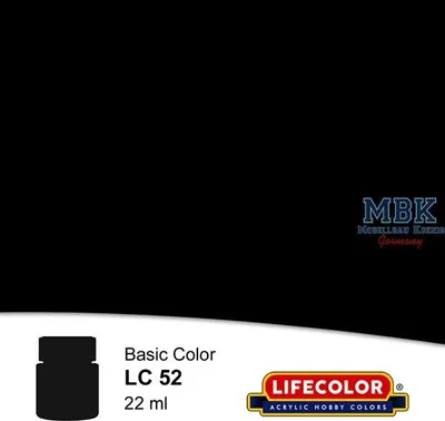 Image de Noir brillant 22 ml   Peinture acrylique Lifecolor