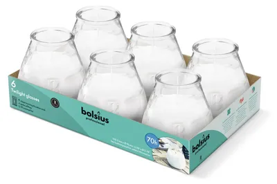 Image de Bolsius Horeca Twilight 104/99 Transparent (6 pièces)