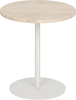 Image de Eazy Living Table d'appoint Ø 40 cm Perine Blanc