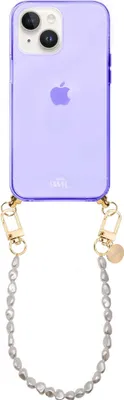 Produktbild von Pearlfection Cord Hülle Purple - Short Cord  - Kompatibel mit iPhone 13