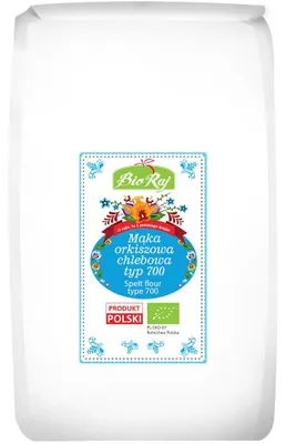 MĄKA ORKISZOWA CHLEBOWA TYP 700 BIO (POLSKA) 1 kg - BIO RAJ