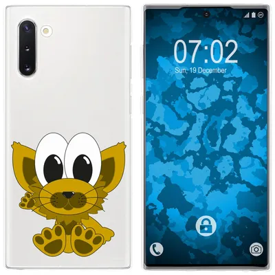 Produktbild von PhoneNatic Case kompatibel mit Samsung Galaxy Note 10 Silikon-Hülle Cutiemals M7