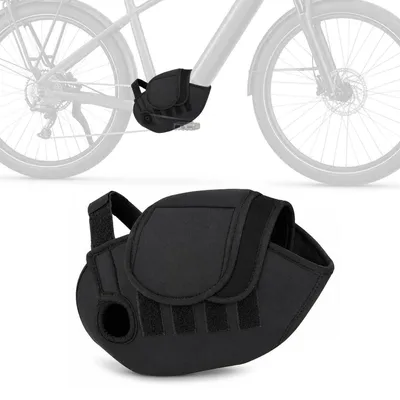 Immagine prodotto di Copertura in neoprene nera, universale, per motori centrali di e-bike, compatibile con Bosch, Shimano e Yamaha