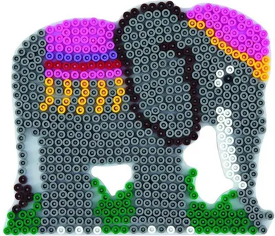 Image de Hama Midi Strijkkralenbordje - Olifant