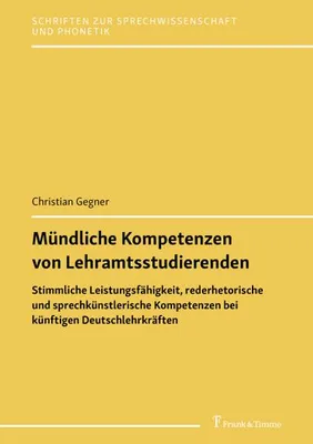 Produktbild von Mündliche Kompetenzen von Lehramtsstudierenden