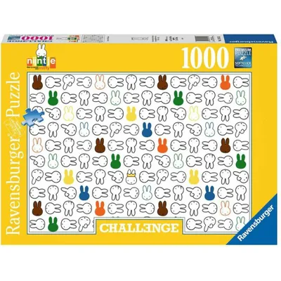 Image de Ravensburger Challenge Puzzle Miffy, 1000 pièces.