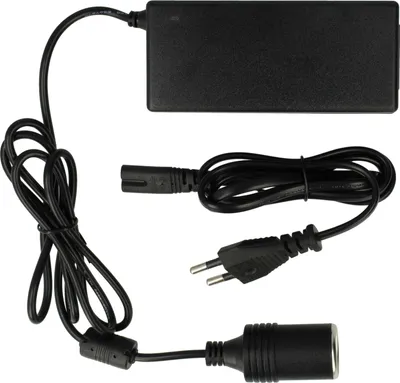 Produktbild von vhbw Netzadapter Eurostecker auf Zigarettenanzünder für diverse Geräte wie Kühlboxen, Navis, mobile DVD-Player mit Bordnetzstecker - 14,4 cm