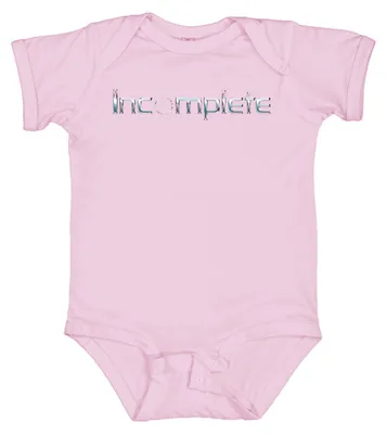 Productafbeelding van Onvolledige songtekst van een jongensband, retro jaren 90, popmuziek, cadeau voor fans, Y2K babyromper, roze, maat 3/6