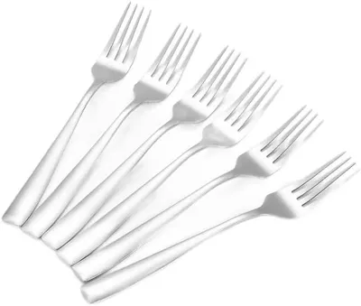 Produktbild von 6-teiliges Set Menügabeln - Besteck aus hochwertigem Edelstahl