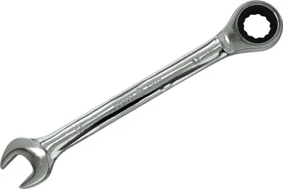 Obrázok produktu pre Kľúč očkoplochý račňový 17 mm CrV TO-52658