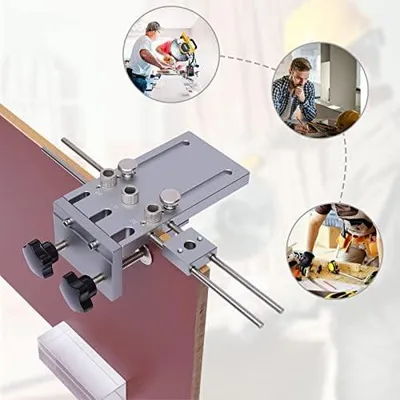Produktbild von Dübelbohrlehre 3 in 1 mit Bohrschablone und Führungssystem