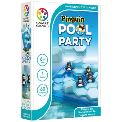 Obrázok produktu pre Smart Games Logická hra Penguin Pool Party, mozgová hra, detská hra, detská hra, od 6 rokov, SG 431 SK