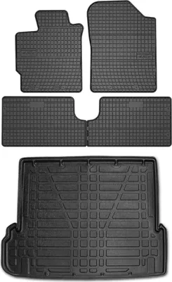 Image de Tapis & bac de coffre pour Toyota Land Cruiser Prado J150 2009-2023 Caoutchouc