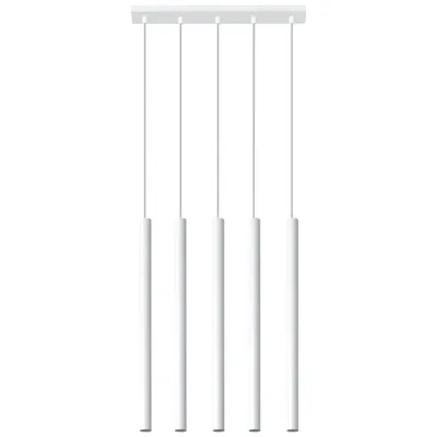 Obrázok produktu pre Závesné svietidlo PASTELO 5 biele 5xG9 8W oceľ 90x5x45cm Sollux Lighting