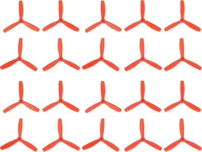 Image de 10 paires d'hélices 5045 à 3 pales CW/CCW Props pour RC Quadcopter(Orange)