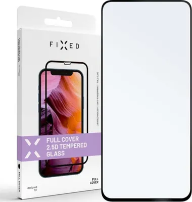 Produktbild von Hartglas für Motorola Moto G04, Fixed Full Cover 2.5D Tempered Glass, mit Schwarzen Rahmen