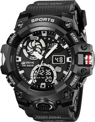 Immagine prodotto di Orologio Sportivo STRYVE HU-38685 Nero/Bianco - Analogico e Digitale KP38685