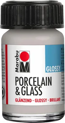Image de Marabu peinture "Porcelain & Glass" brillant 15 ml argenté