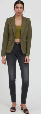 Produktbild von ICHI IHKATE Damen Blazer Jackenblazer Anzugsjacke mit 1-Knopf-Form Stretch Reverskragen Paspeltaschen Slim fit