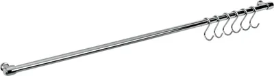 Produktbild von Relingleiste Hängeleiste Küchenleiste Hakenleiste Leiste mit 6 Haken , Größe:78 cm