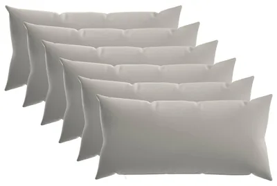 Produktbild von vidaXL Kissenbezug 6 pcs HEERLEN Grau 40 x 70 cm Polyester
