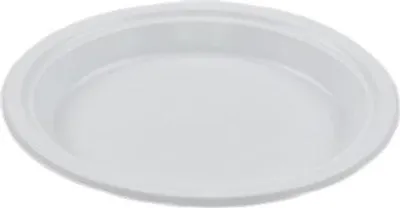 Produktbild von Teller PS 24 cm flach weiß 50 Stück