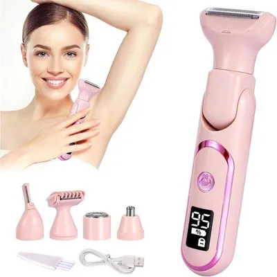 Image de Tondeuses électriques pour femmes - Maillot - Étanches - Pour les zones intimes, les jambes, le visage, le nez, les sourcils et le corps